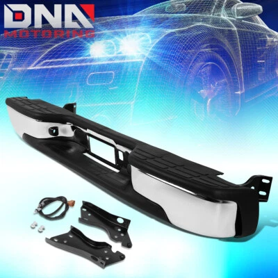 For 1999-2007 Chevy Silverado GMC Sierra 1500 2500 Complete Chrome Rear Bumper - Image 1 of 4