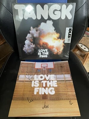 LIMITED EDITION IDLES TANGK TRANSLUCENT ORANGE VINYL & HAND SIGNED ART PRINT - Image 1 of 4