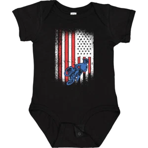Inktastic BMX Motocross Biking Baby Bodysuit Race Competition Off Road Apparel - Picture 1 of 9