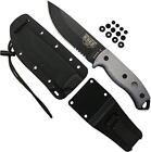 ESEE Model 5 Serrated Tactical Survival Fixed Blade Knife Kydex Sheath (5S-E)