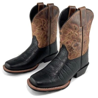 Dan Post Cowboy Boots Boys 8" Leather Western Mid Calf Black Brown Rust DPC2944 - Image 1 of 4