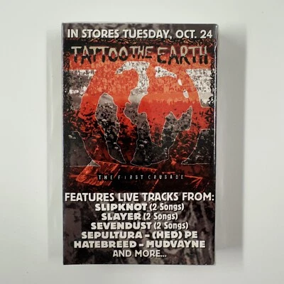 Tattoo The Earth: The First Crusade Cassette Tape Live Album Sampler Sealed Foto 1 de 3