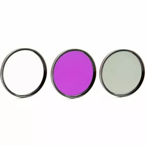 Polarizer Filter 55mm UV Filter set of 3 Deluxe Kit with carrying case Deco Gear - Picture 1 of 3