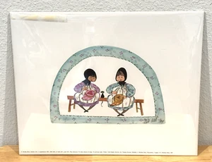 1987 VINTAGE "STITCHERS TWO" P BUCKLEY MOSS PRINT LITHO SIGNED NUMBERED 921/1000 - Picture 1 of 10