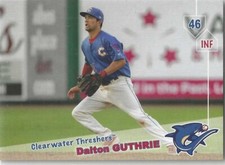 2019 Grandstand Clearwater Threshers #NNO Dalton Guthrie Philadelphia Phillies