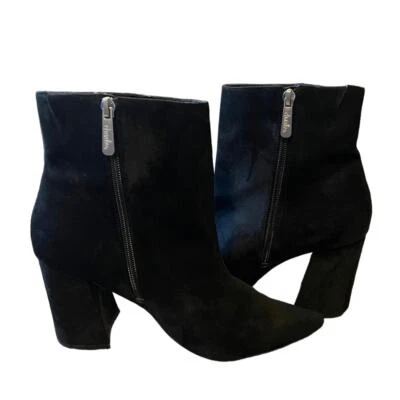 Charles David Mujer 9.5 Virgil Botines Punta Punta Negro Tacón Botín Negro Foto 1 de 4