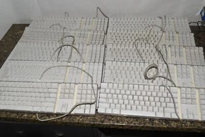 Apple A1048 USB Kabelgebundene Tastatur - ECHT / OEM LOT VON 30 (JPV20) - Bild 1 von 9
