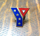 YMCA American Flag Vintage Lapel Pin - USA Red White & Blue Logo Member Badge