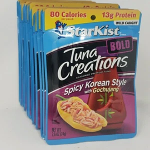 Pack of 12 Starkist Tuna Creations BOLD Spicy Korean Lunch Pouches 2.6oz each - Picture 1 of 4