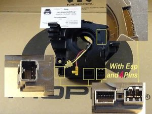 Jeep Wrangler JK 2007 - 2018 Nuovo Volante Clockspring OEM Mopar 68339336AA - Picture 1 of 3