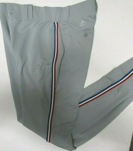 TEXAS RANGERS AUTHENTIC THROWBACK BASEBALL PANTS TRIM FREE SHIP RED WHITE BLUE Cover
