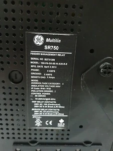 68031 Feeder Management Relay 750-P5-G5-S5-HI-A20-R-E GE Multilin SR750 - Picture 1 of 4