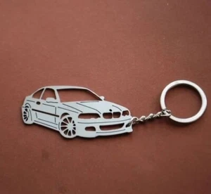 Keychain BMW 318 E46 Key ring high quality stainless steel 1,5mm - Picture 1 of 1