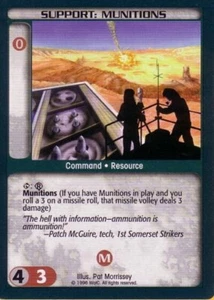 4x  Support: Munitions (C) Ungraded Commander's Edition - Battletech - Picture 1 of 1