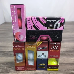 Golf Balls Callaway Nitro Pinnacle Noodle Bridgestone Tour 21 Total NIB - Picture 1 of 6