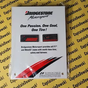 FORMULA ONE F1 / MOTOGP Bridgestone RARE Dealer Pins Display Board. Brand New - Picture 1 of 6
