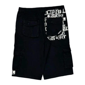 Pantalones Cortos Carga Rip Curl Gráficos - 38W 16L Algodón Negro - Imagen 1 de 11
