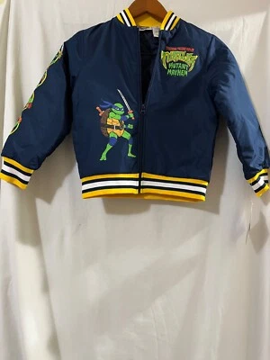 Chaqueta Bomber Tortuga Ninja Adolescente Mutante Niños Talla M 8 Mutant Mayhem Nueva Foto 1 de 4
