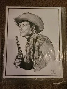 Roy Rogers Western Drawing by Dale Adkins - Picture 1 of 1