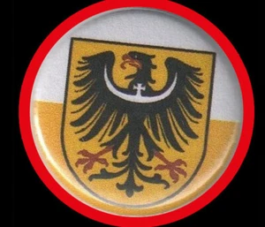 NIEDERSCHLESIEN "BUTTON" BRESLAU/LIEGNITZ/WOHLAU/OELS/HIRSCHBERG/ANSTECKER - Bild 1 von 2