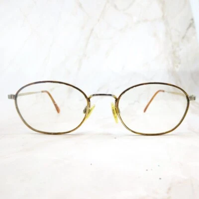 Marco de Anteojos Flexon Unisex Adultos Habana Metal Dorado Borde Completo Redondo 49-19-145 Foto 1 de 4