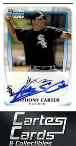 Anthony Carter 2011 Bowman Prospects #BP6 White Sox TTM/IP Signed Autographed - Picture 1 of 2