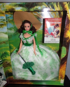 Mattel Barbie Hollywood Legends Go With The Wind 1994 Scarlett O'Hara - Imagen 1 de 2
