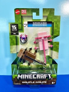 2024 Minecraft 15th Anniversary Build-a-Portal Figures: AXOLOTLS - Picture 1 of 10