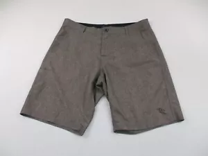 Da Hui Shorts Mens 35 Brown Stretch Hybrid Performance Chino Pockets Casual - Picture 1 of 7