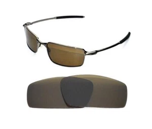 NEW POLARIZED BRONZE REPLACEMENT LENS FOR OAKLEY SQUARE WIRE SUNGLASSES 58mm - Picture 1 of 4
