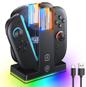 Charging Dock for Nintendo Switch 2 Joy Con (2025), Magnetic Controller Charger - Picture 1 of 8