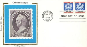 1st Day Cover Justice Department Colorano Silk 1983 20¢ Stamps - Picture 1 of 2
