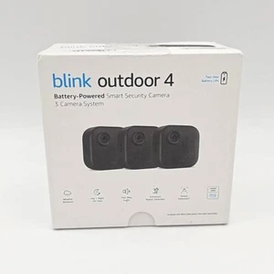 Blink Telecamera di sicurezza intelligente a batteria da esterno 4 | Sistema a 3 telecamere | Sigillata - Foto 1 di 1