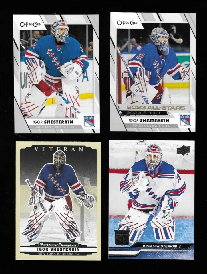 IGOR SHESTERKIN  2023-24 UPPER DECK O-PEE-CHEE 148 all star HI # 519 CHAMPIONS - Image 1 of 2