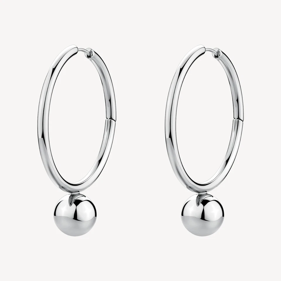 BROSWAY Orecchini cerchio con pendente a sfera- BPC66