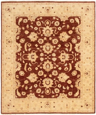 Hand Knotted Area Rug 8'0" x 9'4" Traditional Oriental Wool Carpet - Image 1 of 4
