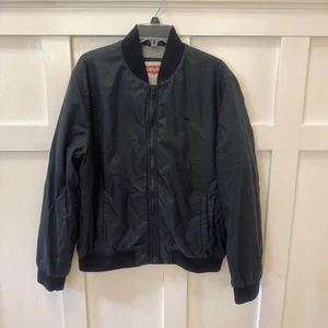 Levi's Insulated Flight Bomber Jacket Size:L Black Pockets - Picture 1 of 14