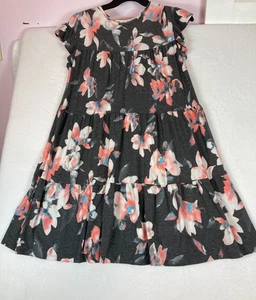 Süßes schönes by Jen Damen Stufenkleid grau Blumen Größe Small Landhaus Bauer - Bild 1 von 15
