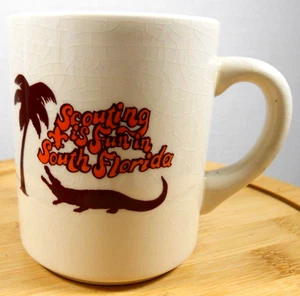 Vintage BSA Pfadfinder Scouting macht Spaß in Südflorida Keramik Kaffeebecher Retro - Bild 1 von 10