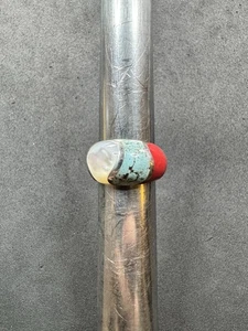 4.4g VTG Sterling Silver 925 Multi Stone Inlay Ring Size 6 Jewelry Lot V - Foto 1 di 8