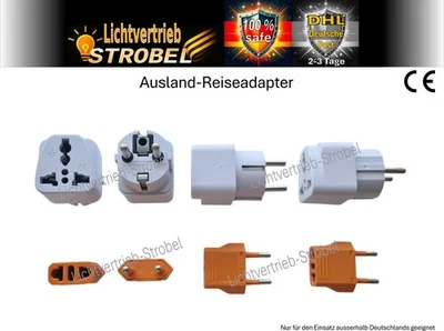 MARKENLOS 💡Universal Adapter EU US German-Adapter Travel Konverter Reisestecker Tragbar💡