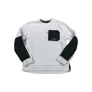 Alaskan Hardgear by Duluth Trading Co Sweatshirt Mens Medium Gray Black Fleece - Picture 1 of 10