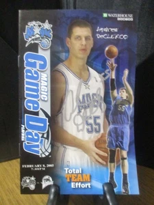 ANDREW DECLERCQ AUTHENTIC SIGNED/AUTOGRAPHED ORLANDO MAGIC GAMEDAY PLAYBILL - Picture 1 of 4