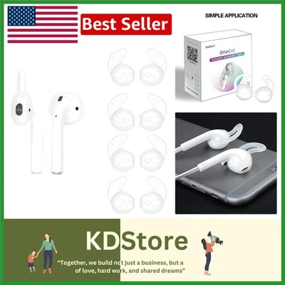 SecureFit 硅胶耳塞和挂钩适用于 AirPods 1&2 — 第 1/4 张图片