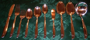 Selten unbenutzt 75 Stck. Oneida Twin Star Atomic MCM Edelstahl Besteck Ser mit Zubehör - Bild 1 von 3