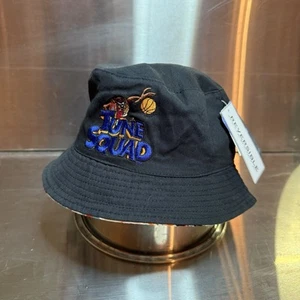 Space Jam One Size Reversible TUNE SQUAD Taz Looney Bucket Beach Hat Black Sun - Picture 1 of 7