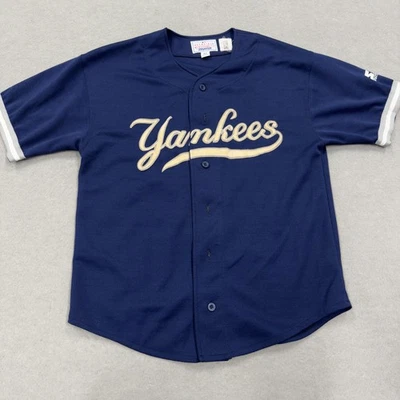 Camiseta de los Yankees de Nueva York para Hombres Mediana Azul Marino MLB Béisbol Starter Martínez 24 Malla Foto 1 de 4