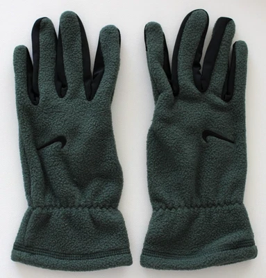 Nike Mujer One Acogedores Guantes de Vellón Medianos Vintage Verde/Negro Foto 1 de 4