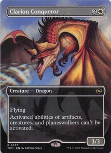 Clarion Conqueror (sin fronteras) Tarkir Dragonstorm regular raro #377 casi nuevo como nuevo como nuevo - Imagen 1 de 2