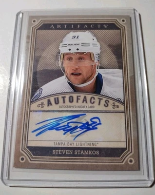 2013-14 Upper Deck Artifacts Artifacts #A-SS Steven Stamkos Auto SP Tampa Bay  - Image 1 of 4
